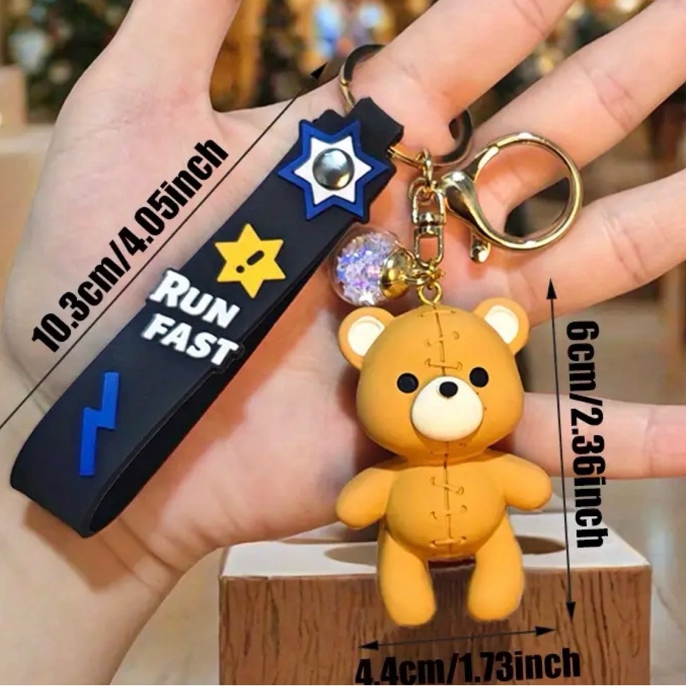 Cute Brown Bear Keychain Toy